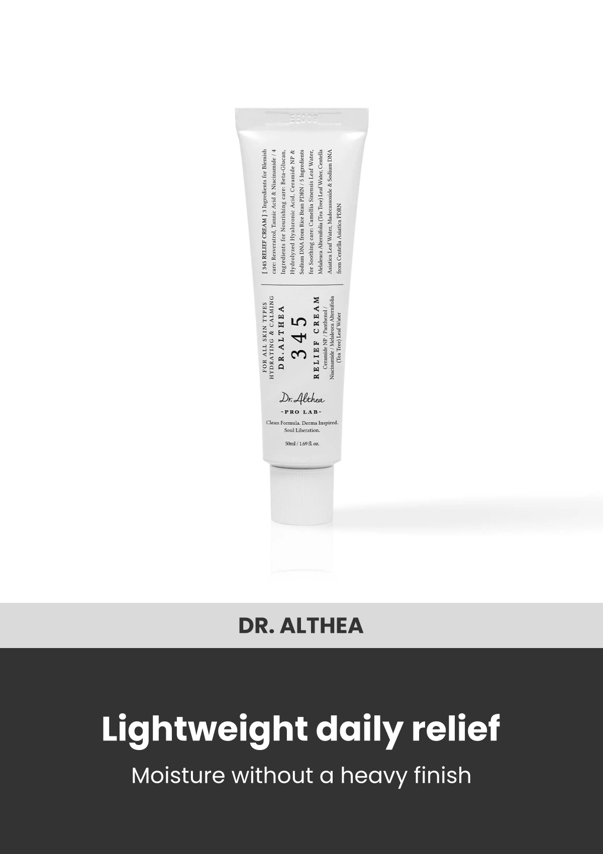 Dr. Althea 345 Relief Cream โ Lightweight daily relief. Moisture without a heavy finish